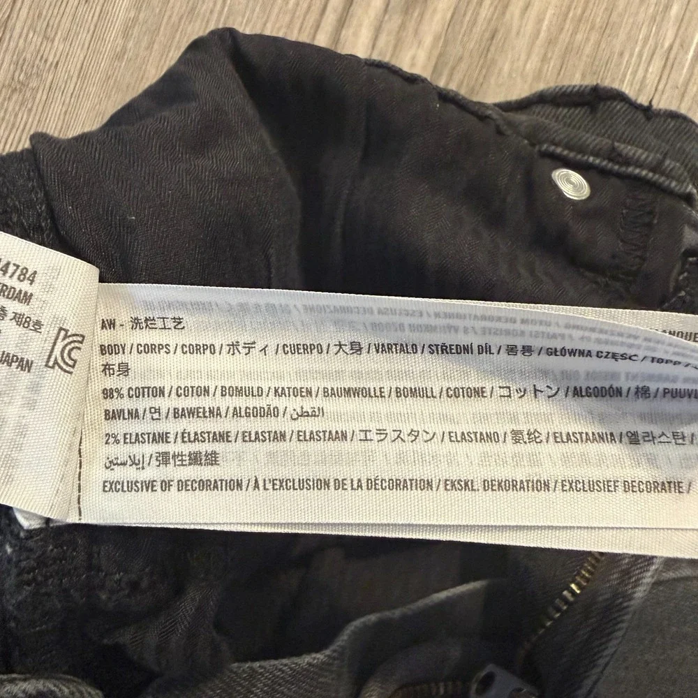 Abercrombie & Fitch Mens 30x30 Athletic Slim Faded Black Jeans